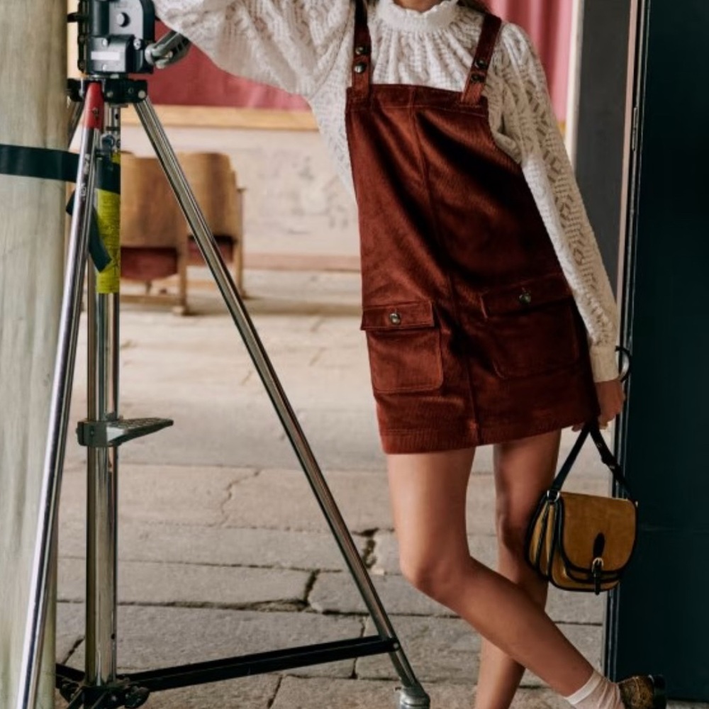 Sezane Ysea Dress Terre - Size 40